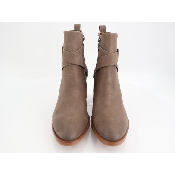 Korks Kork Ease Shyla Bootie Womens 9.5 M Vegan Tan Leather Block Heel Pointed - Picture 4 of 12